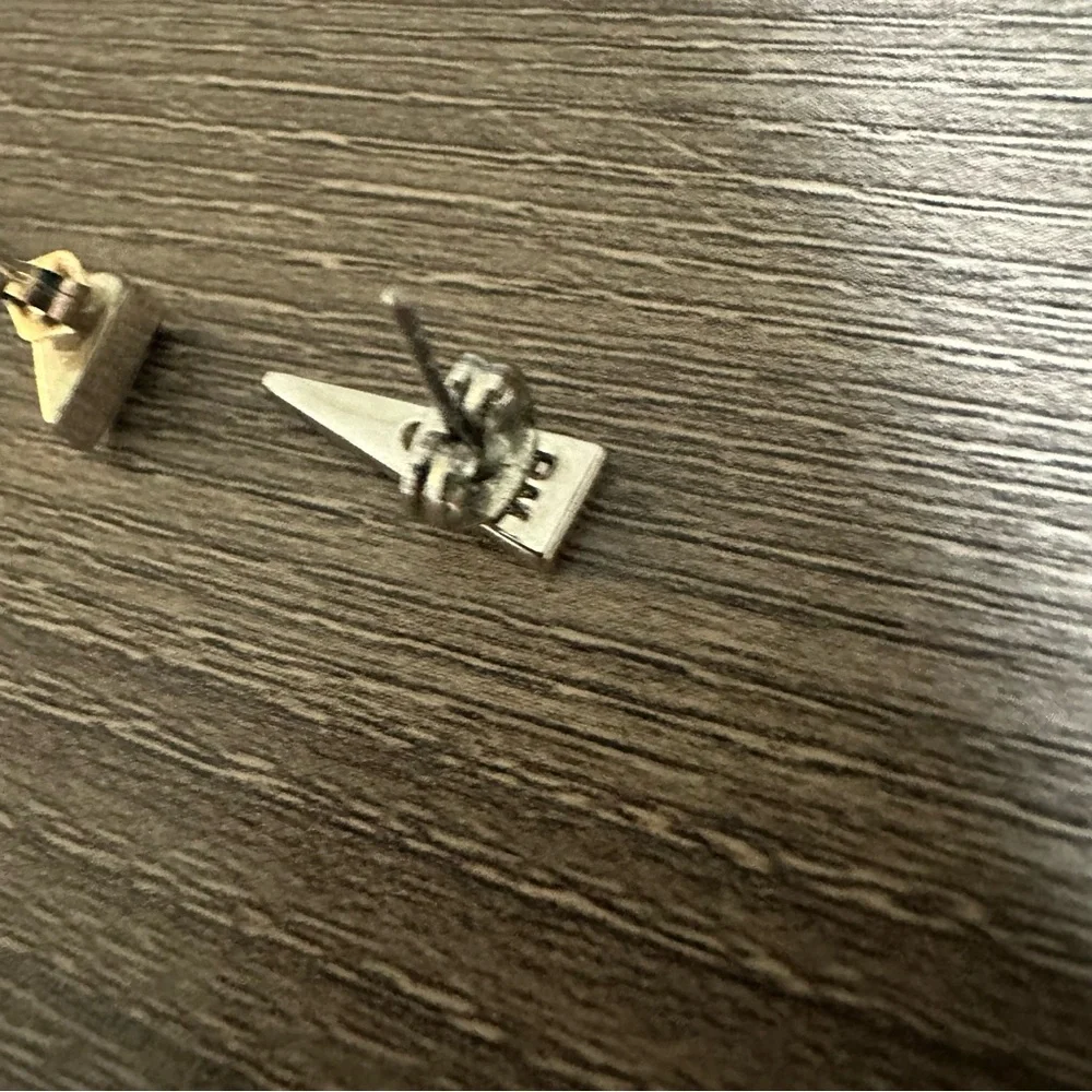 Earring Lot Sterling Silver 925 Rebecca Minkoff Hematite Triangle Stud